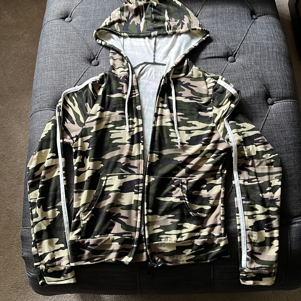 (Girls) Camouflage hoodie